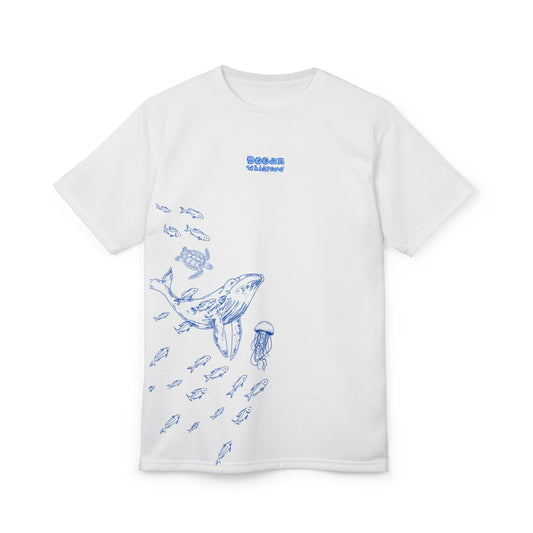 Ocean Vibes Unisex Tee - Whale & Jellyfish Design